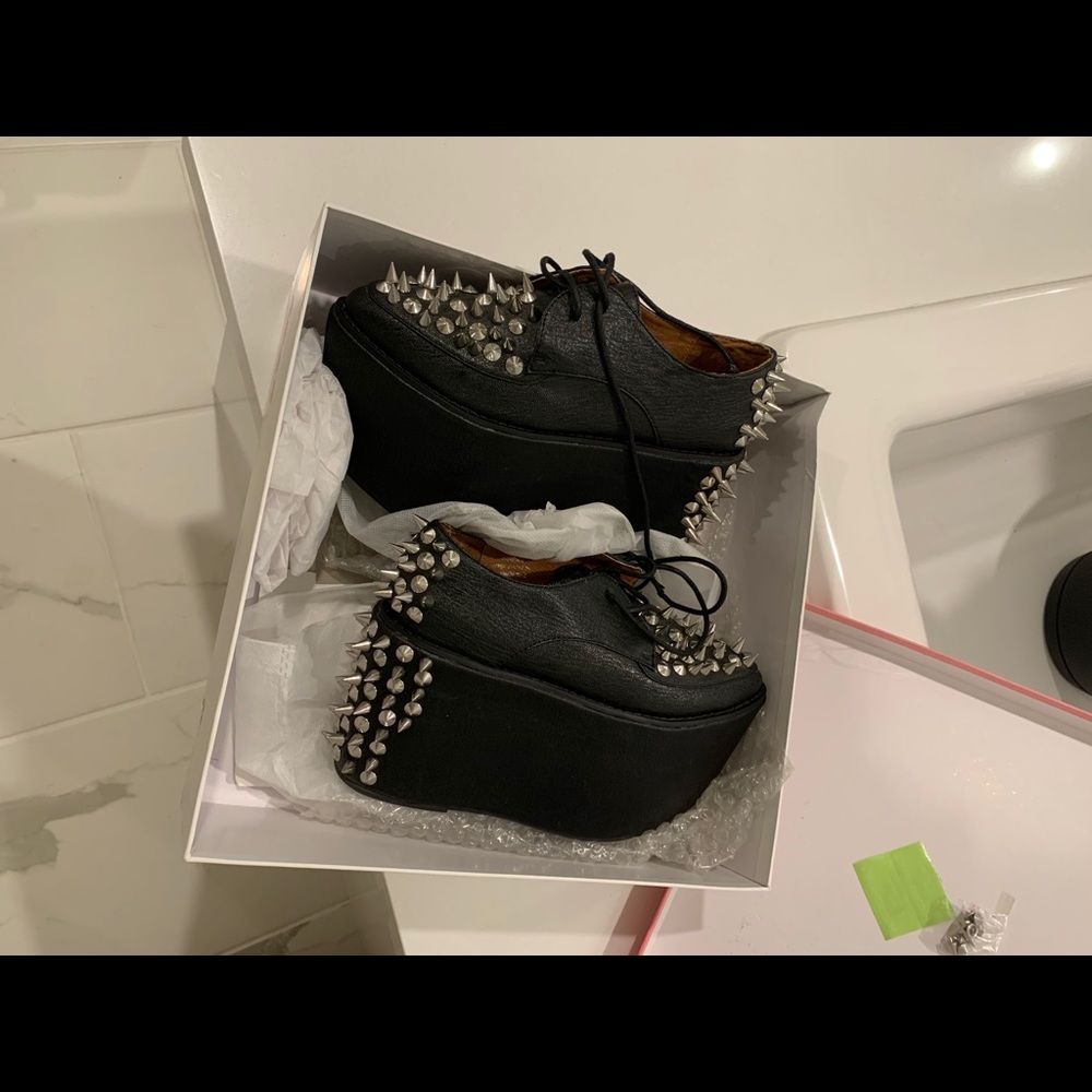 Jeffrey Campbell sting spike platform shoes